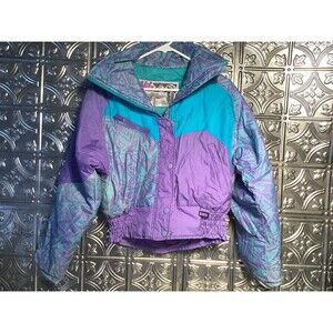 Vintage Nils Womens Size 6 Ski Puffer Jacket Stitched Retro 80s